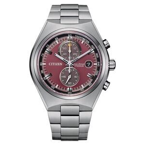 Citizen Men's Titanium Red Dial Watch - CA7090-87X